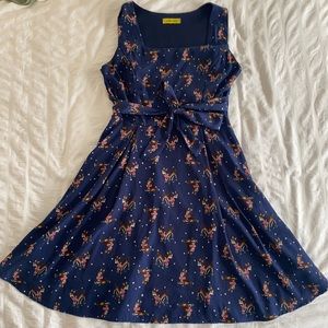 Navy Deer Dress